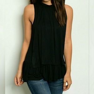 Layered Black Tank Top